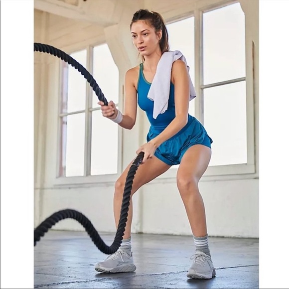 NWOT Free People Movement Last Mile Runsie (Romper) - Picture 4 of 12